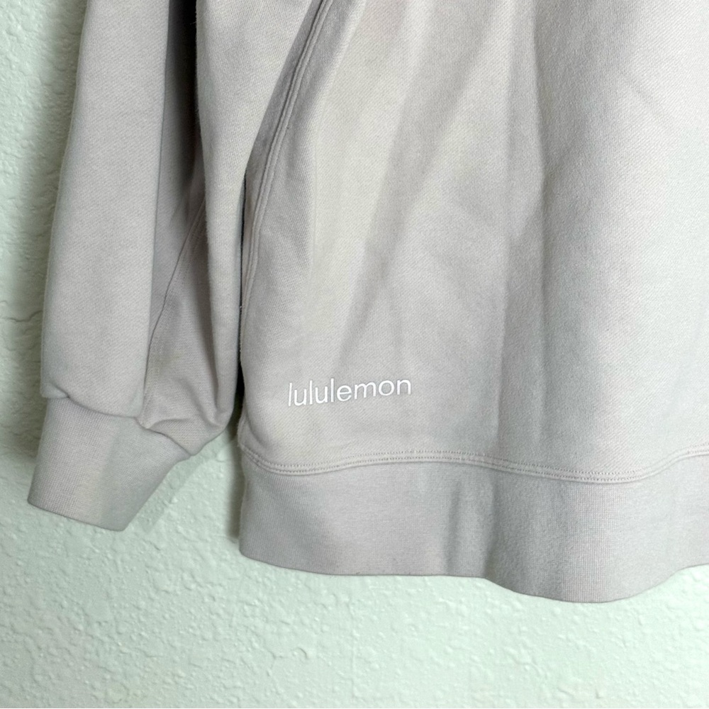 Lululemon Perfectly Oversized Crew Sweatshirt pink blush no sz tag close to sz 6 - Picture 6 of 14